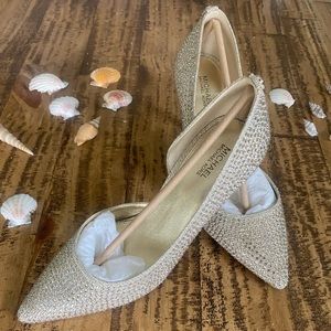 Dorothy Flex D’Orsay Glitter Chain Pumps